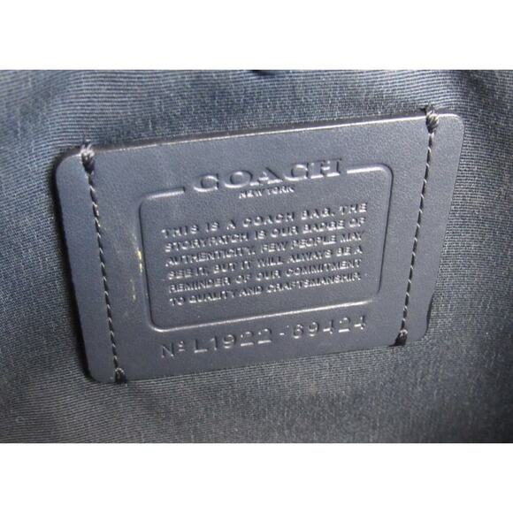 Coach Green Leather Tote Shoulder Shopper Bag - Picture 2 of 8